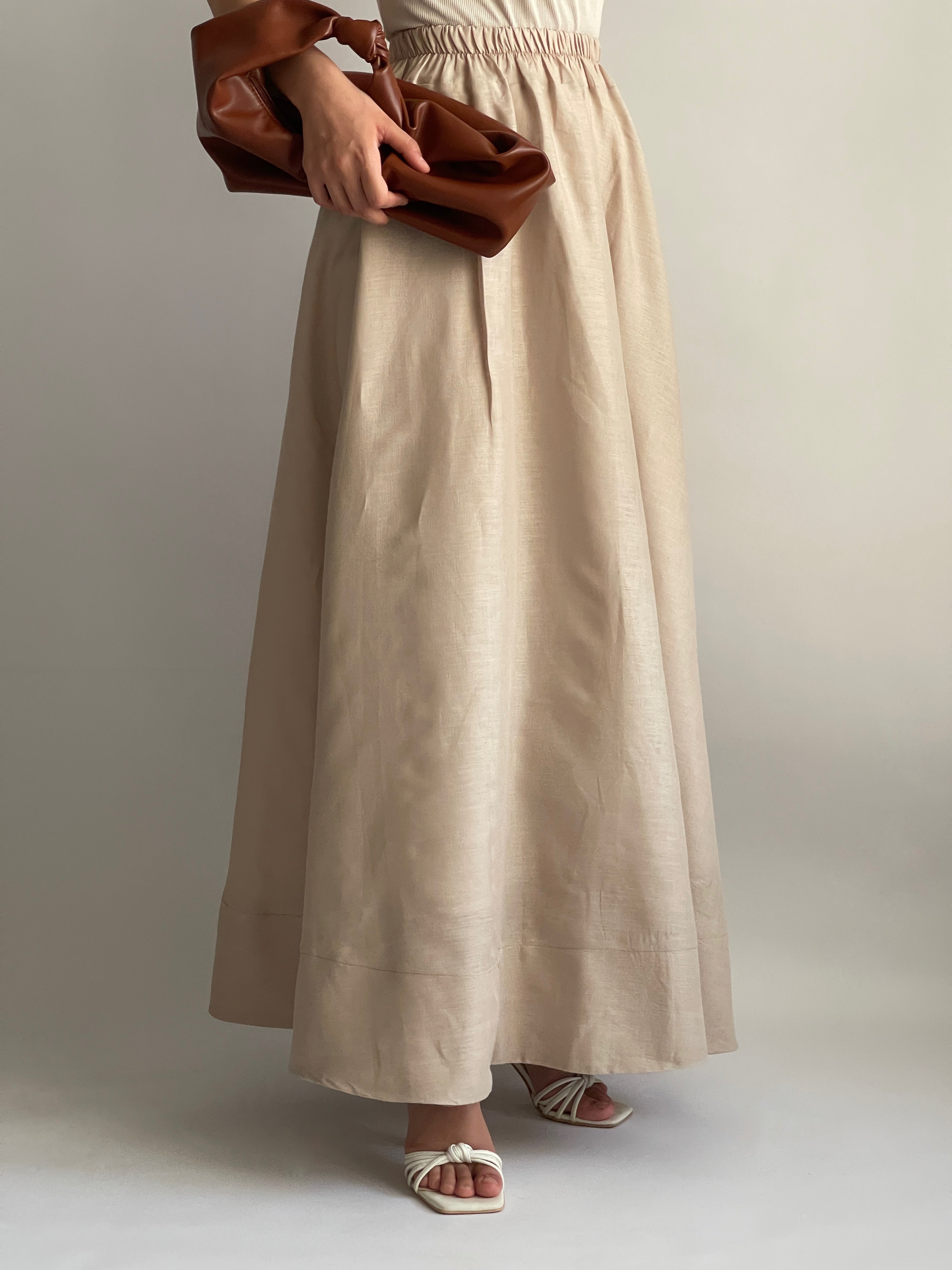 Linen Flow Skirt